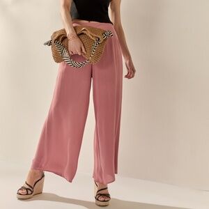 Francesca's Wide Leg Fluid Pants